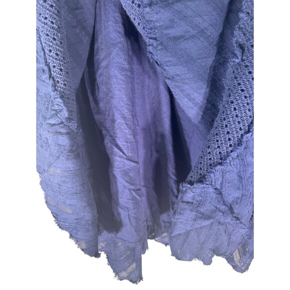 Reba Blue A-Line Skirt - Picture 3 of 6